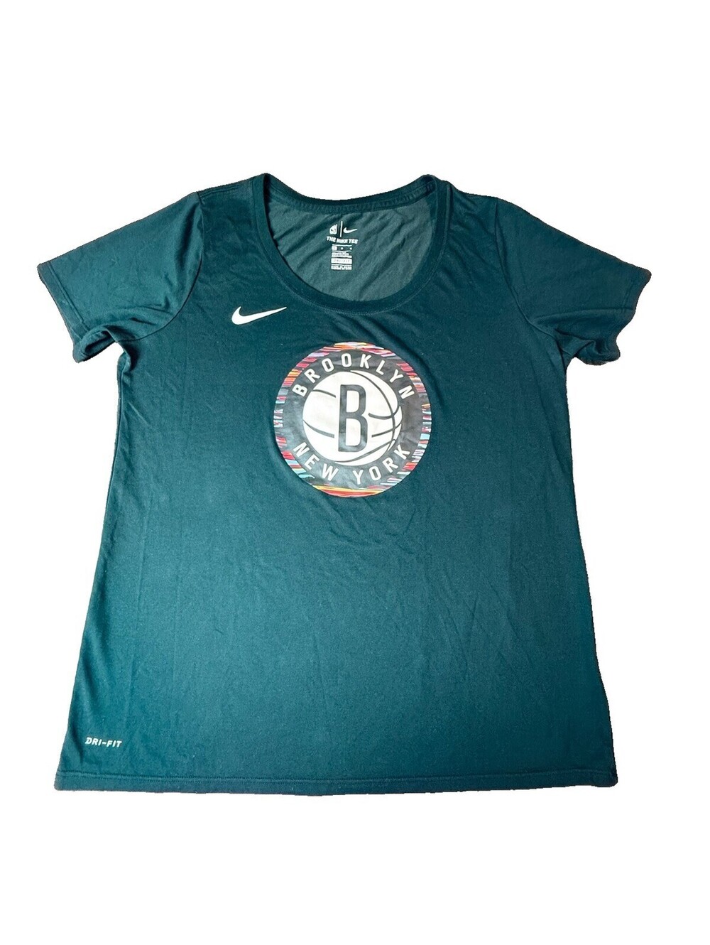 Nike Brooklyn Nets NBA Dri-FIT The Nike Tee Shirt Black Size L